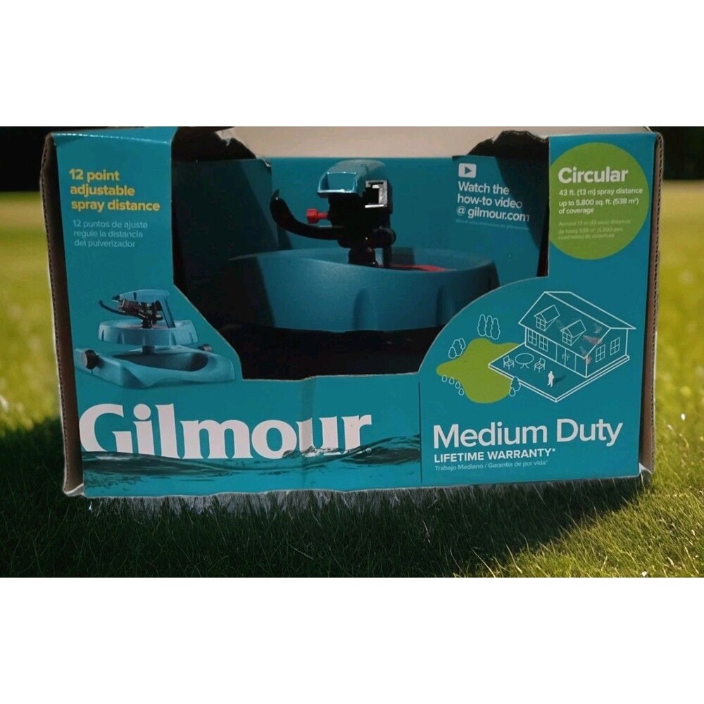 Gilmour Pattern Master  Medium Duty Adjustable Range Impulse Sprinkler 89ft 1960